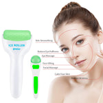 Ice Roller, Face Roller 2 PCS, Massage Tools with Mini Roller for Eye, Face and Body, Relax and Alleviate Puffiness Fine Lines Minor Pain (Green)