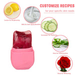 Ice Roller and Gua Sha Set for Face, Eyes and Neck - Skin Care Beauty Tools to Brighten Skin and Enhance Natural Glow (Pink)