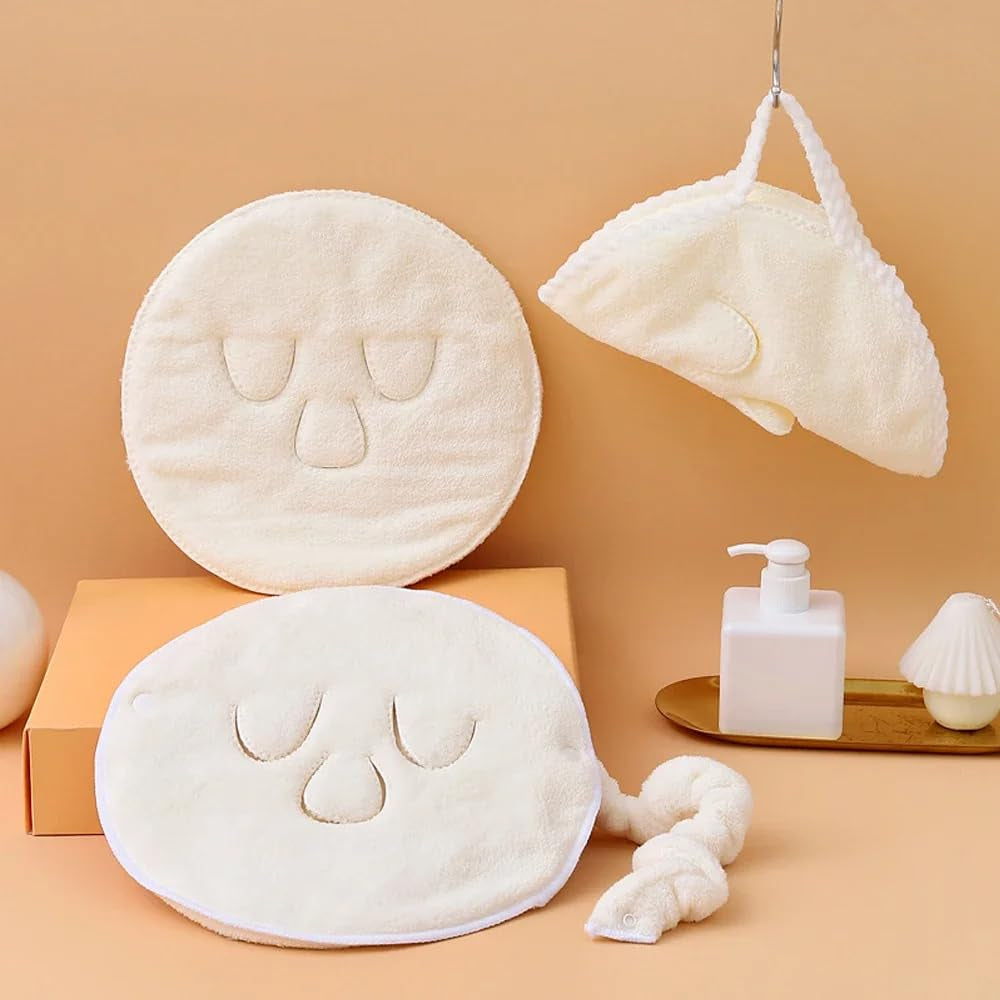 3 Pcs 3 Holes Towel Mask Reusable Face Towel Mask Facial Steamer Cold Hot Compress Moisturizing Beauty Skin Care Spa Towels for Women Girls Hot Cold Skin Care Daily Use