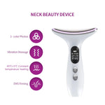 Face Neck Massager Red Light Therapy, 3 Color Facial Massager, Face 𝖲culpting Wand for Wrinkles, Skin Care, Firming, Rechargeable Beauty Tool