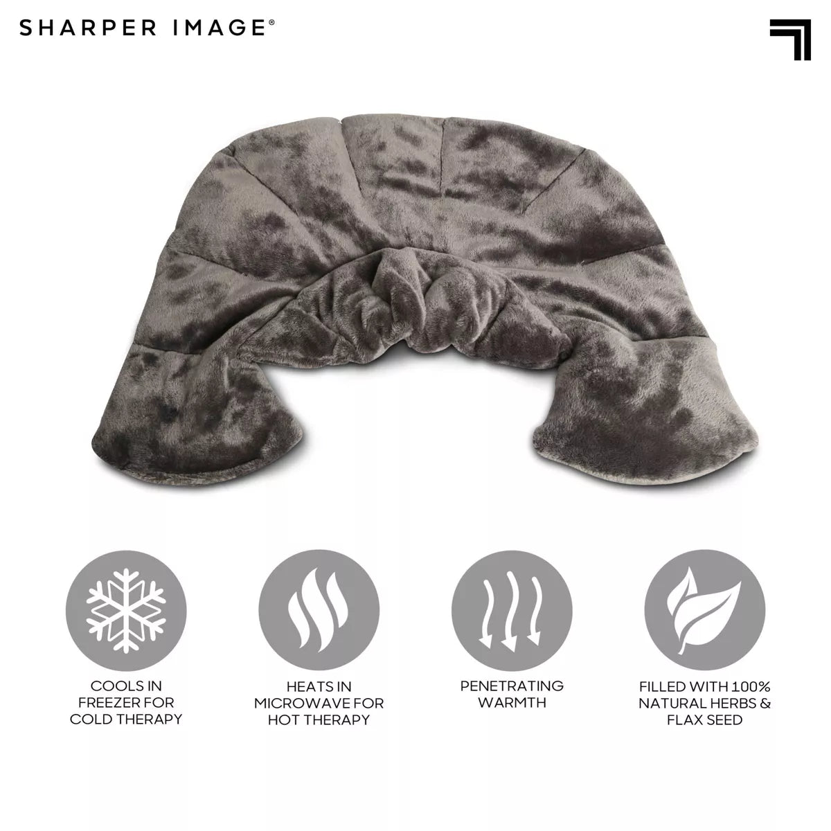 Sharper Image Neck and Shoulder Therapy Wrap - Gray