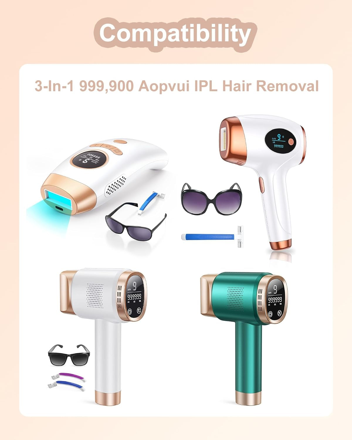 24V 1.5A Replacement for IPL Laser Hair Removal Charger, Compatible with Laser Permanent 3-In-1 Aopvui Laser Hair Removal, Compatible with Laser Hair Removal Device 999900 Flashes Aopvui IPL