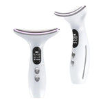Face Neck Massager Red Light Therapy, 3 Color Facial Massager, Face 𝖲culpting Wand for Wrinkles, Skin Care, Firming, Rechargeable Beauty Tool