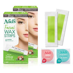 Nad'S Facial Wax Strips - Facial Hair Removal for Women - Waxing Kit with 48 Fac