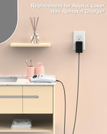24V 1.5A Replacement for IPL Laser Hair Removal Charger, Compatible with Laser Permanent 3-In-1 Aopvui Laser Hair Removal, Compatible with Laser Hair Removal Device 999900 Flashes Aopvui IPL