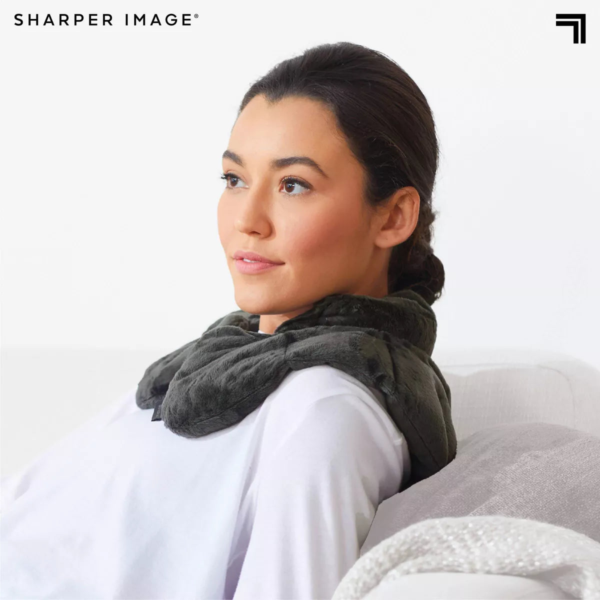 Sharper Image Neck and Shoulder Therapy Wrap - Gray