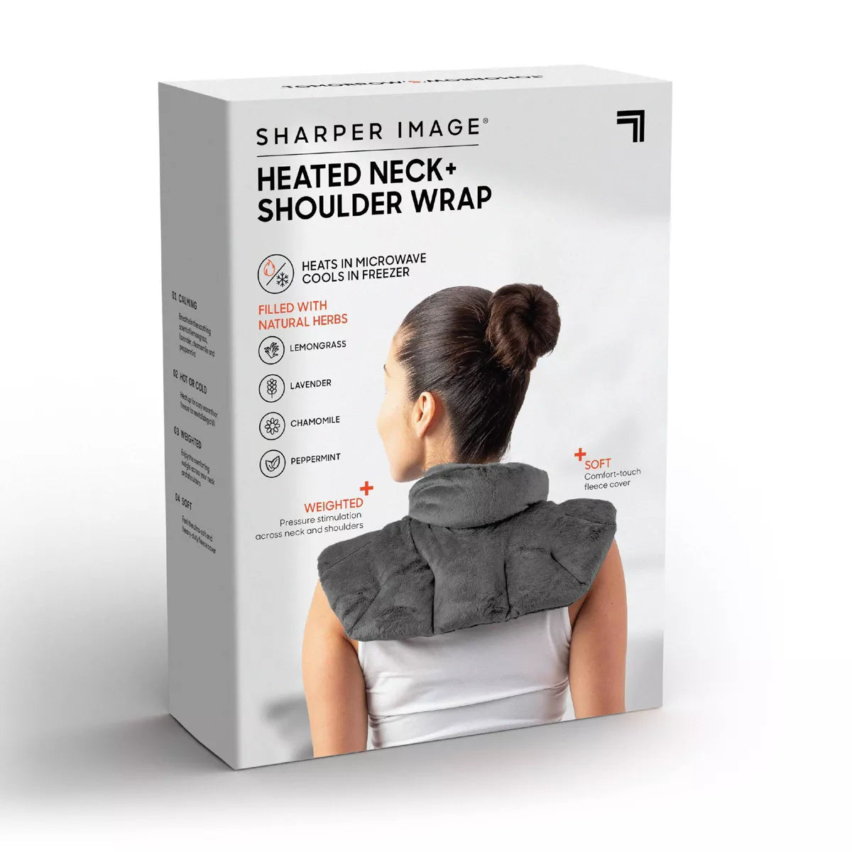 Sharper Image Neck and Shoulder Therapy Wrap - Gray