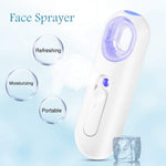 Mist Sprayer 25ML Nano Spray Water Meter - High Frequency Vibration Quiet Design Water/Oil Balance Control Eyelash Extensions Mist Atomization Facial Humectant Steamer Cool Mist Face Beauty Care