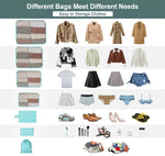 Packing Cubes 9 Set, Travel Packing Organizers with Large Toiletries Bag for Clothes Shoes, Blue